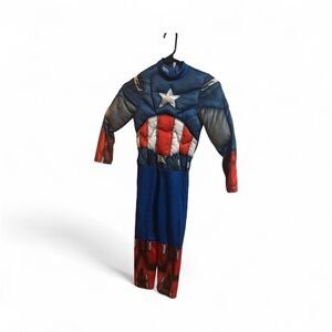 Kids Captain America Costume - Blue, Red, White
